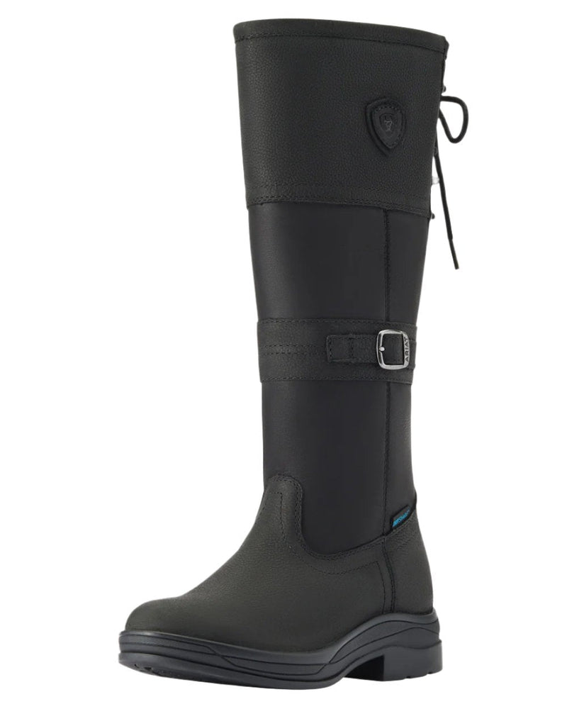 Charcoal coloured Ariat Langdale Waterproof Boots on white background 