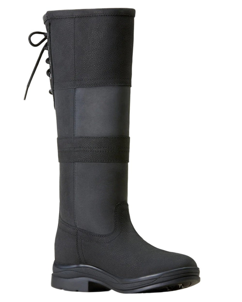 Charcoal coloured Ariat Langdale Waterproof Boots on white background 