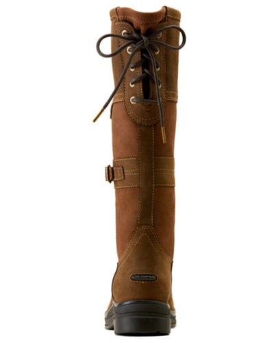 Java coloured Ariat Langdale Waterproof Boots on white background #colour_java