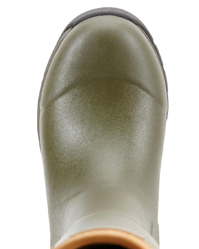 Olive Green coloured Ariat Women's Burford Insulated Wellington Boots on white background #colour_olive-green