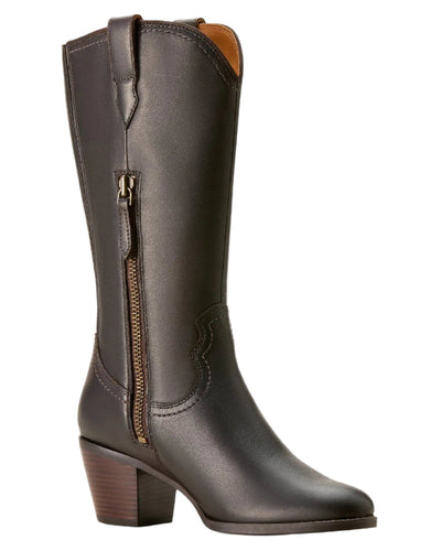 Chocolate Truffle Coloured Ariat Womens Addison Boot on white background #colour_chocolate-truffle