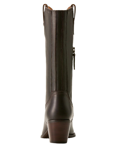 Chocolate Truffle Coloured Ariat Womens Addison Boot on white background #colour_chocolate-truffle