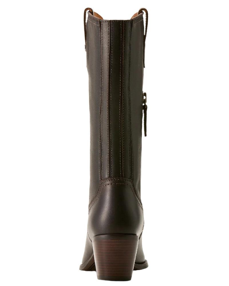 Chocolate Truffle Coloured Ariat Womens Addison Boot on white background 