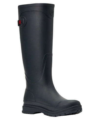 Navy coloured Ariat Womens Kelmarsh Wellington Boots on White background #colour_navy