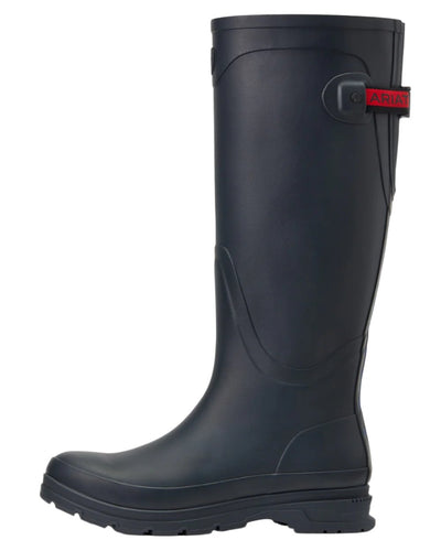 Navy coloured Ariat Womens Kelmarsh Wellington Boots on White background #colour_navy