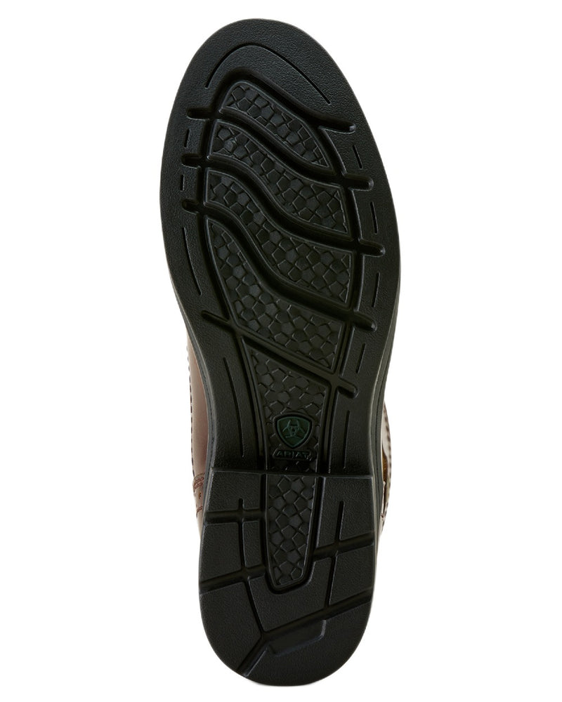 Tobacco Brown Coloured Ariat Womens Wythburn II Waterproof Boots On A White Background 