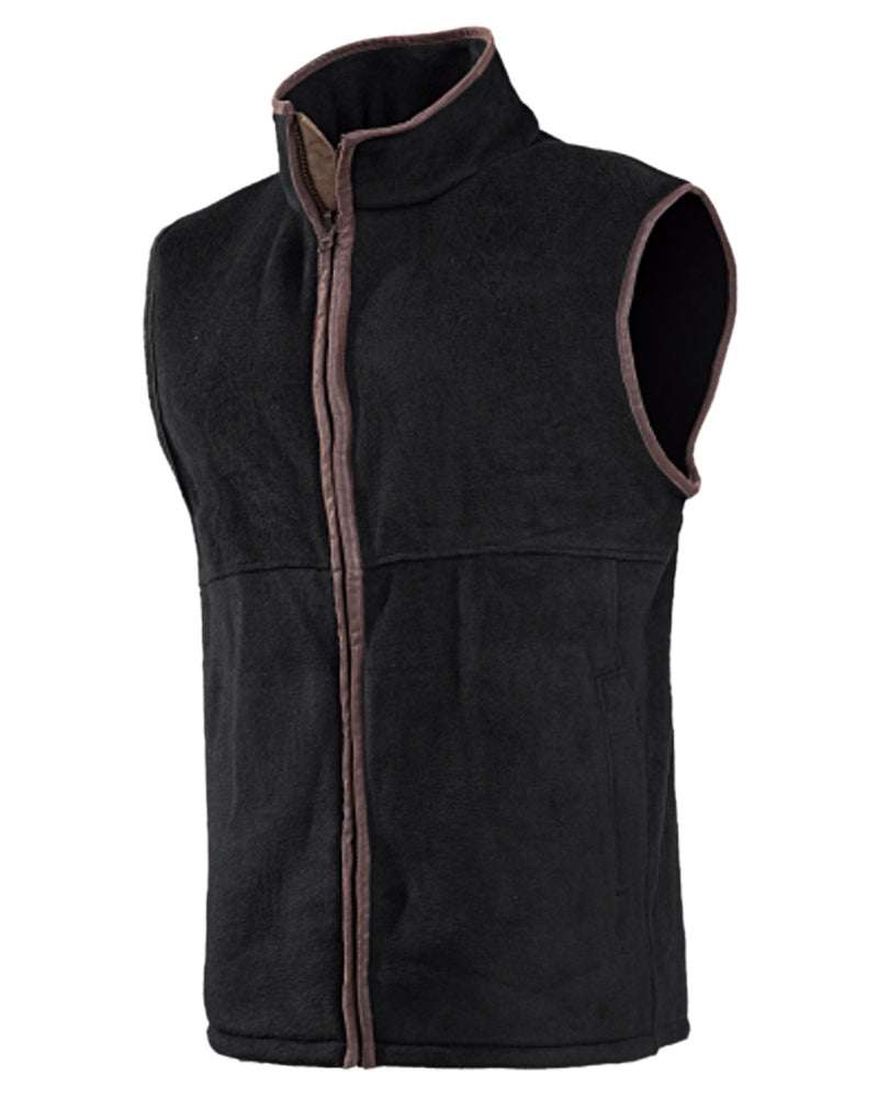 Anthracite Coloured Baleno Harvey Fleece Gilet on white background 