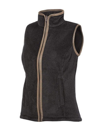 Anthracite coloured Baleno Sally Ladies Fleece Gilet on white background #colour_anthracite