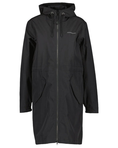 Black Coloured Didriksons Marta Womens Parka 3 On A White Background #colour_black