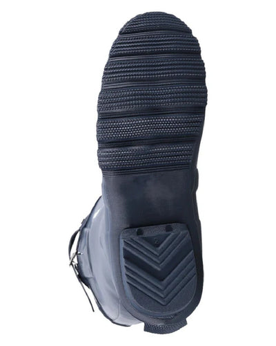 Navy coloured Cotswold Windsor Buckle Strap Rubber Wellingtons on white background #colour_navy