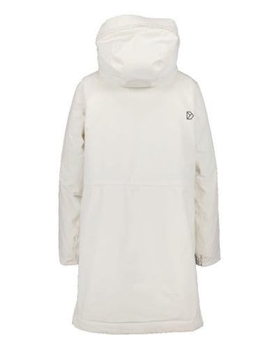 White Foam Coloured Didriksons Ella Womens Parka 2 On A White Background #colour_white-foam