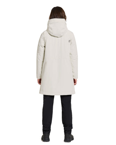 White Foam Coloured Didriksons Ella Womens Parka 2 On A White Background #colour_white-foam