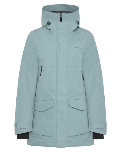 Factory Blue coloured Didriksons Frida Womens Parka 7 on white background #colour_factory-blue