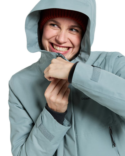 Factory Blue coloured Didriksons Frida Womens Parka 7 on white background #colour_factory-blue
