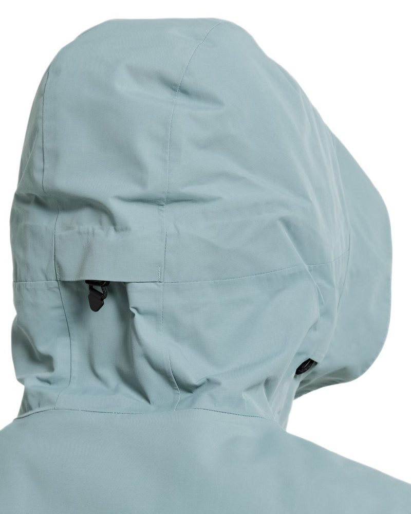 Factory Blue coloured Didriksons Frida Womens Parka 7 on white background 