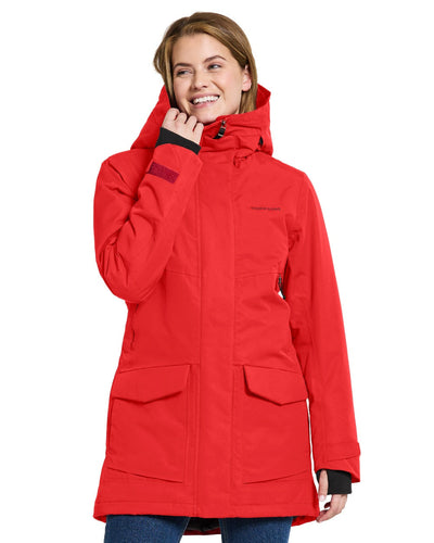 Pomme Red Coloured Didriksons Frida Womens Parka 7 On A White Background #colour_pomme-red