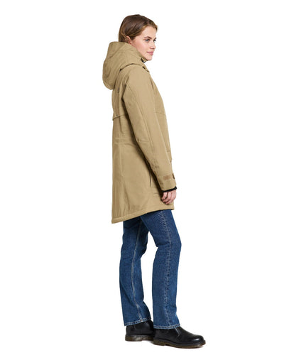 Wood Coloured Didriksons Frida Womens Parka 7 On A White Background #colour_wood