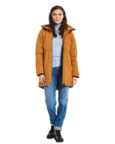 Cayenne Coloured Didriksons Helle Ladies Parka 5 On A White Background  #colour_cayenne