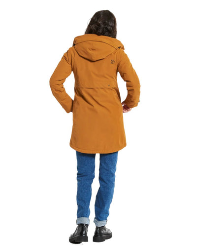 Cayenne Coloured Didriksons Helle Ladies Parka 5 On A White Background  #colour_cayenne