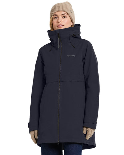 Dark Night Blue Coloured Didriksons Helle Ladies Parka 5 on white background #colour_dark-night-blue