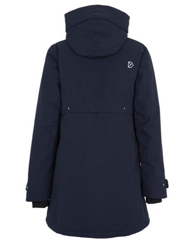 Dark Night Blue Coloured Didriksons Helle Ladies Parka 5 on white background #colour_dark-night-blue