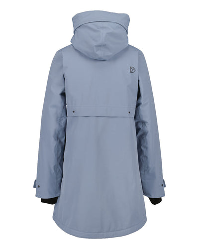 Glacial Blue Coloured Didriksons Helle Ladies Parka 5 On A White Background  #colour_glacial-blue