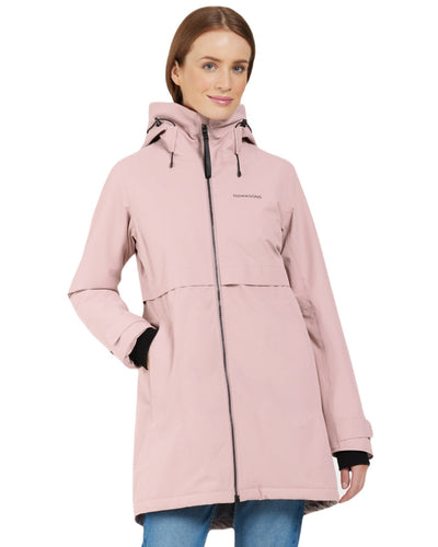 Oyster Lilac coloured Didriksons Helle Ladies Parka 5 on white background #colour_oyster-lilac