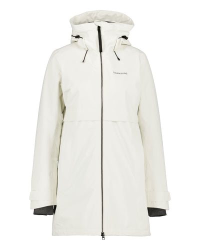 White Foam Coloured Didriksons Helle Ladies Parka 5 On A White Background  #colour_white-foam