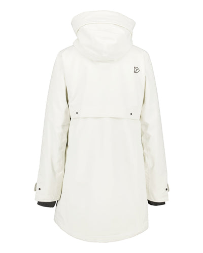 White Foam Coloured Didriksons Helle Ladies Parka 5 On A White Background  #colour_white-foam