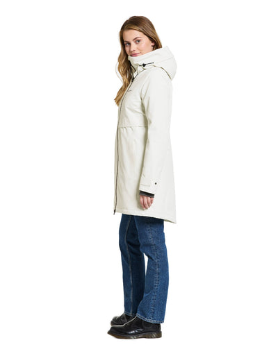 White Foam Coloured Didriksons Helle Ladies Parka 5 On A White Background  #colour_white-foam