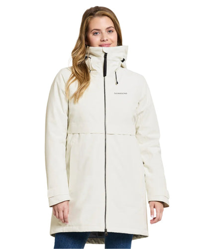 White Foam Coloured Didriksons Helle Ladies Parka 5 On A White Background  #colour_white-foam