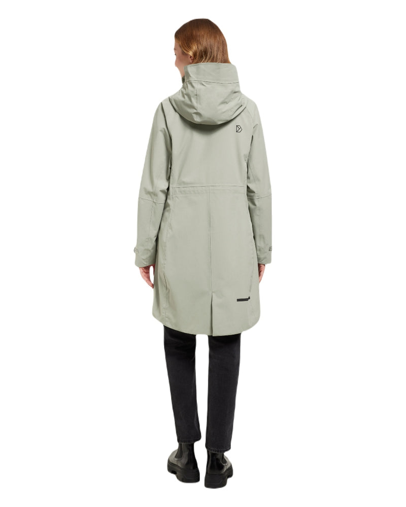 Wilted Leaf coloured Didriksons Womens Parka on white background 