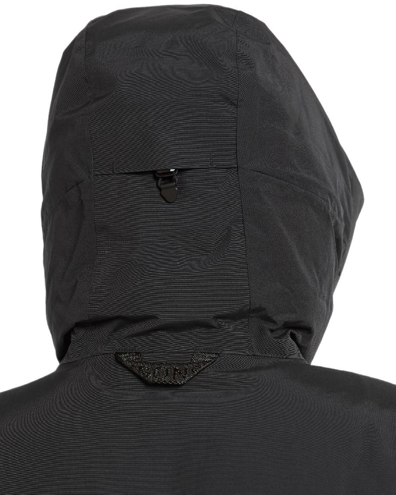 Black Coloured Didriksons Leya Womens Parka Long 3 on white background 