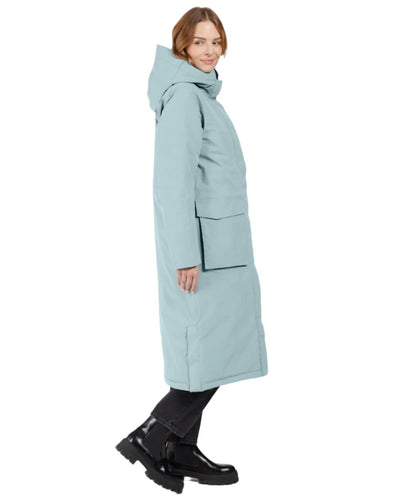 Factory Blue coloured Didriksons Leya Womens Parka Long 3 on white background #colour_factory-blue