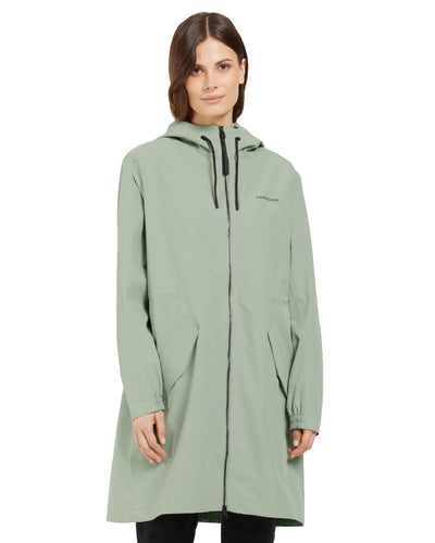 Wilted Leaf coloured Didriksons Marta Womens Parka 3 on white background #colour_wilted-leaf