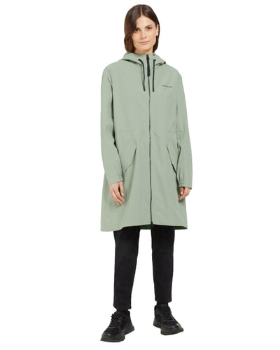 Wilted Leaf coloured Didriksons Marta Womens Parka 3 on white background #colour_wilted-leaf