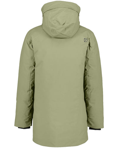 Wild Forest Green Coloured Didriksons Mens Akilles Parka on white background #colour_wild-forest-green