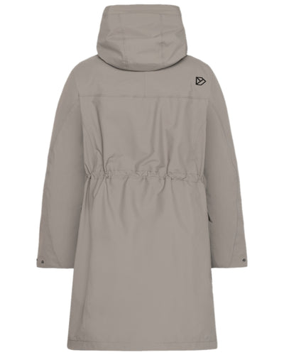 Ash Brown Coloured Didriksons Thelma Womens Parka 10 on white background #colour_ash-brown