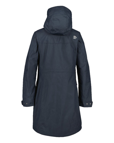 Dark Night Blue Coloured Didriksons Thelma Womens Parka 10 On A White Background #colour_dark-night-blue