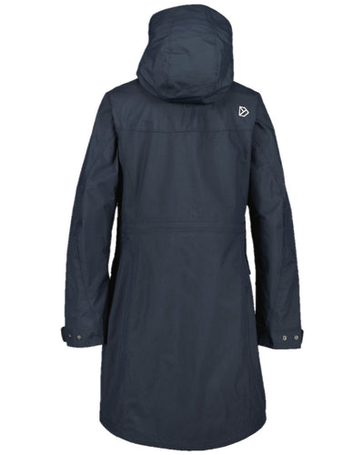 Dark Night Blue Coloured Didriksons Thelma Womens Parka 10 on white background #colour_dark-night-blue
