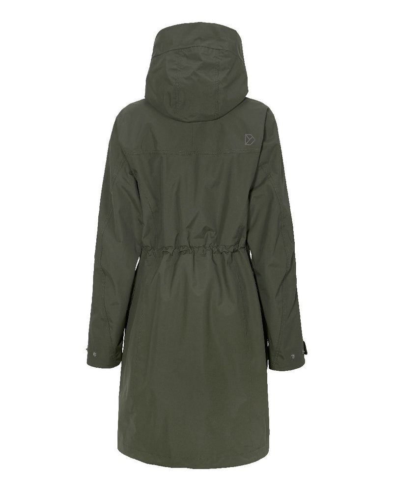 Deep Green Coloured Didriksons Thelma Womens Parka 10 On A White Background 