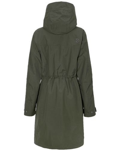 Deep Green Coloured Didriksons Thelma Womens Parka 10 on white background #colour_deep-green