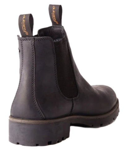 Black coloured Dubarry Antrim Country Boots on white background #colour_black