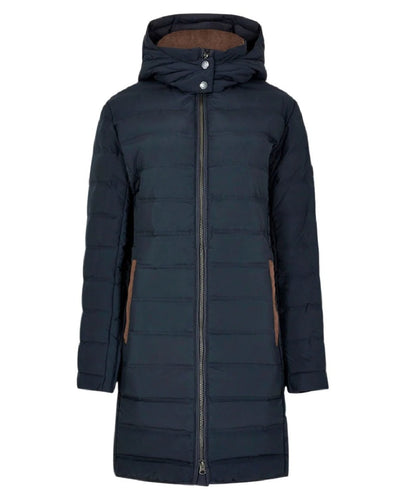 Navy coloured Dubarry Ballybrophy Quilted Jacket on white background #colour_navy