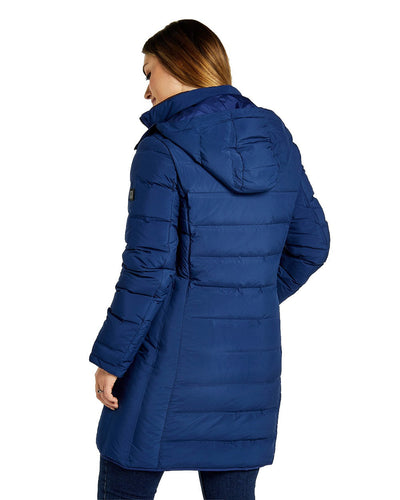 Peacock Blue Coloured Dubarry Ballybrophy Quilted Jacket On A White Background #colour_peacock-blue