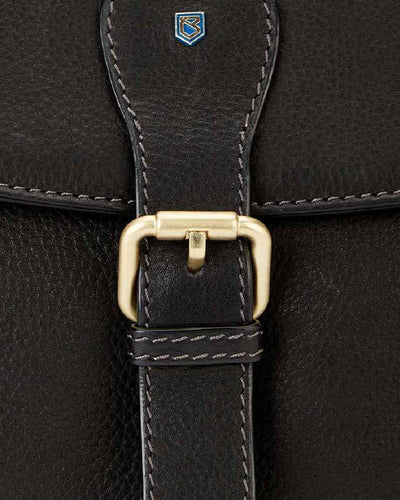 Black coloured Dubarry Balrickard Saddle Bag on white background #colour_black