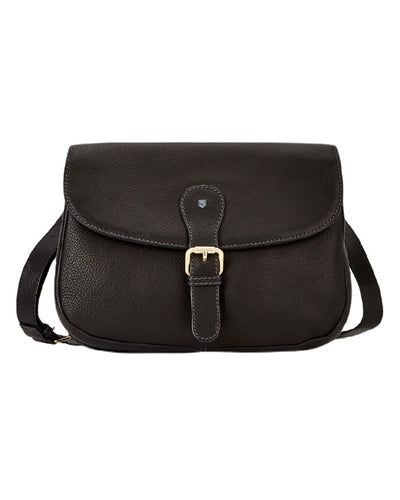 Black coloured Dubarry Balrickard Saddle Bag on white background #colour_black