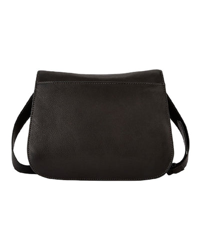 Black coloured Dubarry Balrickard Saddle Bag on white background #colour_black