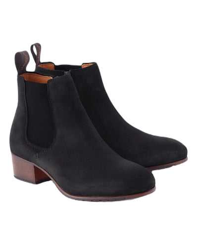 Black coloured Dubarry Bray Chelsea Boots on white background #colour_black