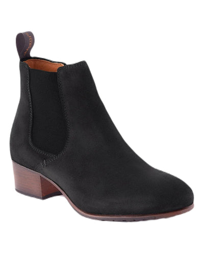 Black coloured Dubarry Bray Chelsea Boots on white background #colour_black